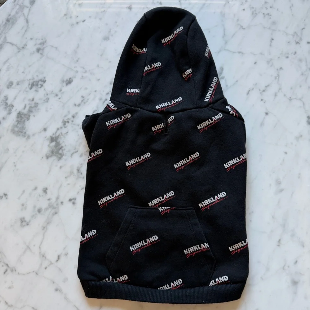 Kirkland Signature Black Dog Hoodie Sz S